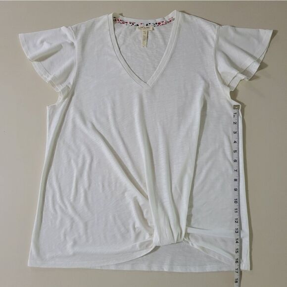 Matilda Jane White Pure Country Tee Flutter Sleeve Joanna Gaines - Picture 8 of 14
